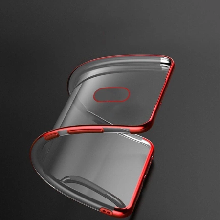 HURTEL POKROWIEC CLEAR COLOR DO XIAOMI REDMI 8A ŻELOWY Z RAMKĄ METALICZNĄ
