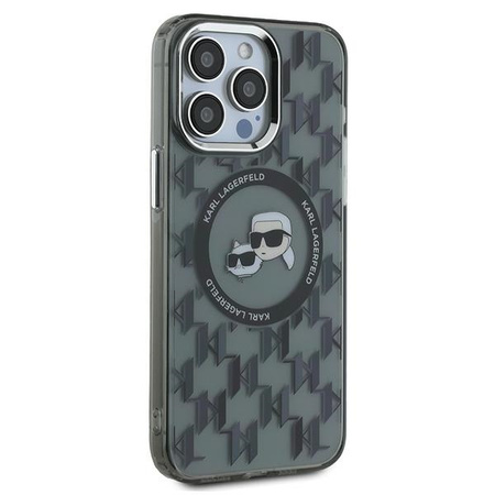 KARL LAGERFELD CASE DO IPHONE 15 PRO 6.1 MONOGRAM CHOUPETTE HEAD DO MAGSAFE