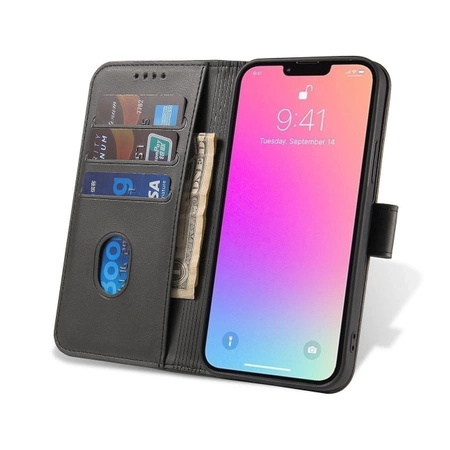 Etui Magnet Case do Samsung S24 Plus z klapką i portfelem - czarne