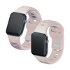 38/40/41/42 mm Latte (small) - 3mk Silicone Watch Strap for Apple