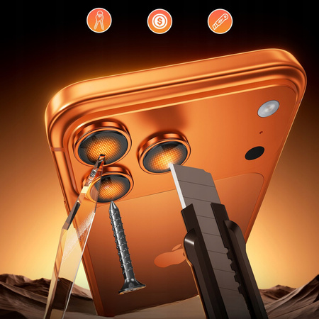 INNOSTYLE SZKŁO NA APARAT OSŁONA OCHRONA OBIEKTYWU DO IPHONE 17 AIR CZARNE