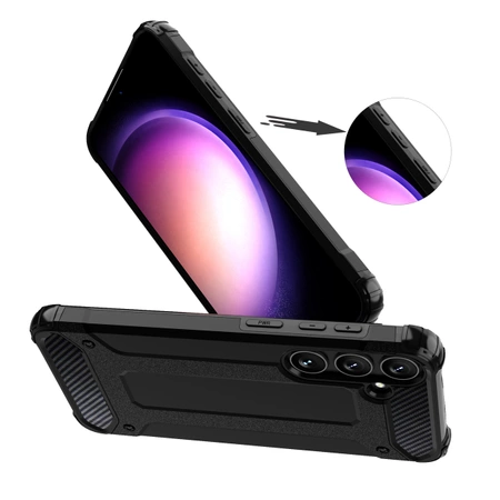 HURTEL ETUI CASE DO SAMSUNG GALAXY S24 PANCERNE HYBRID ARMOR WYSOKA OCHRONA