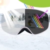 QUNATURE GOGLE DLA DZIECI PINK NARCIARSKIE ŚREDNIA DUŻA WERSJA Z OTWORAMI