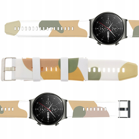 HURTEL PASKI DO HUAWEI WATCH GT2 PRO OPASKA SILIKONOWA WZÓR 7 BRANSOLETKA