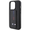 Etui BMW Grip Stand Smooth & Perforated na iPhone 15 Pro Max - czarne