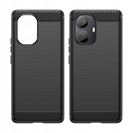 HURTEL ETUI CARBON CASE DO REALME 10 PRO+ ELASTYCZNY POKROWIEC SILIKONOWY