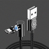 USAMS KABEL USB-A DO LIGHTNING 1M KĄTOWY MAGNETYCZNY DO TELEFONÓW APPLE