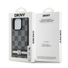 DKNY ETUI HARDCASE DO IPHONE 15 PRO 6.1 CHECKERED MONO SKÓRZANE Z