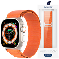 Sportowy pasek ze sprzączką do Apple Watch Ultra / 8 / 7 / 6 / SE / 5 / 4 / 3 / 2 / 1 (42, 44, 45, 49 mm) Dux Ducis Strap GS Version - pomarańczowy