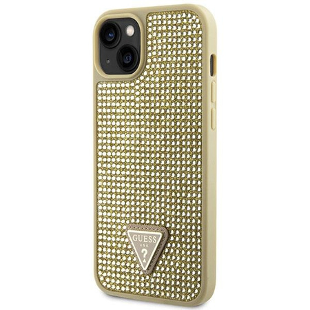 Etui Guess GUHCP14MHDGTPD na iPhone 14 Plus 6.7" - złote Rhinestone Triangle