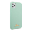Guess GUHCN65LSLMGG iPhone 11 Pro Max zielony/green hard case Silicone Vintage Gold Logo