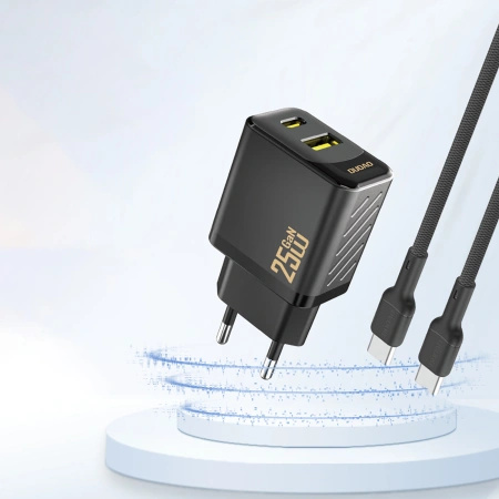 DUDAO ŁADOWARKA GŁÓWNA USB-A USB-C DO IPHONE 12 13 14 SZYBKIE ŁADOWANIE 25W