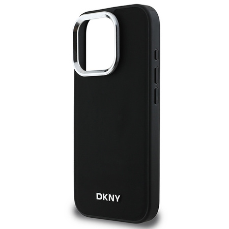 DKNY ETUI HARDCASE PLAIN SILVER LOGO DO IPHONE 16 PRO 6.3 DO MAGSAFE