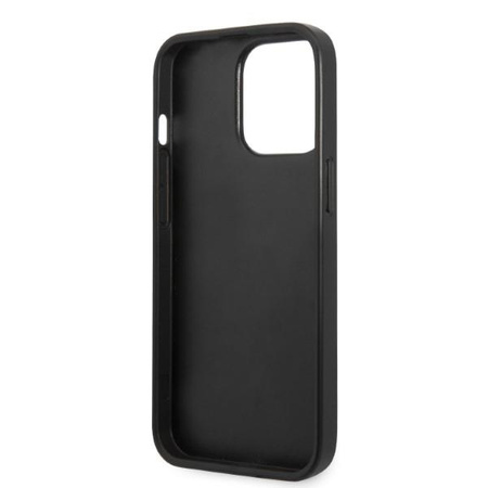 Etui Karl Lagerfeld KLHCP13LSFMP2K na iPhone 13 Pro / 13 hardcase - czarne Saffiano Plaque