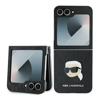 KARL LAGERFELD POKROWIEC HARDCASE DO SAMSUNG Z FLIP6 F741 SAFFIANO MONOGRAM