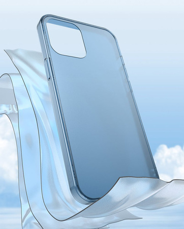 Baseus Frosted Glass Case Sztywne etui z elastyczną ramką iPhone 12 Pro Max Biały (WIAPIPH67N-WS02)