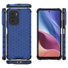 Honeycomb etui pancerny pokrowiec z żelową ramką Xiaomi Redmi K40 Pro+ / K40 Pro / K40 / Poco F3 niebieski