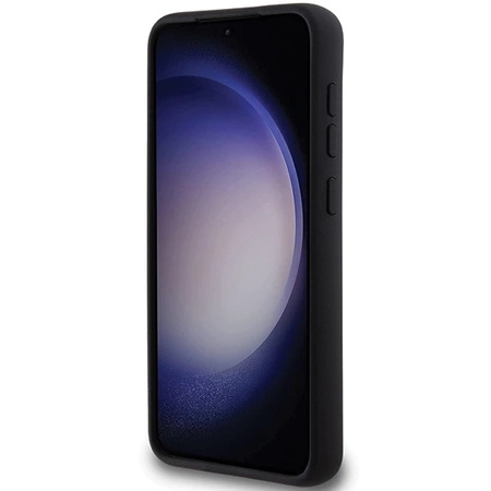 Etui Karl Lagerfeld Silicone Karl&Choupette Metal Pin na Samsung Galaxy S23+ - czarne