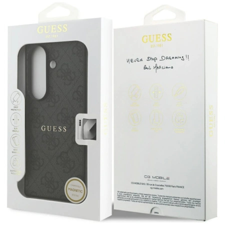 Etui Guess 4G Classic MagSafe na Samsung Galaxy Z Fold7 - czarne