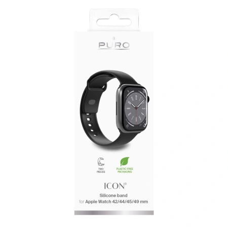 PURO PASEK SILIKONOWY ICON DO APPLE WATCH 42 44 45 49 MM 2 SZTUKI STYLOWY