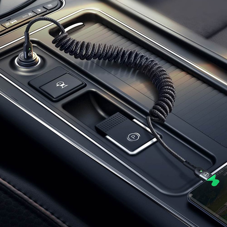 Mcdodo Omega Phone Cable Spring Fast LED USB Type-C PD 1.8m Black