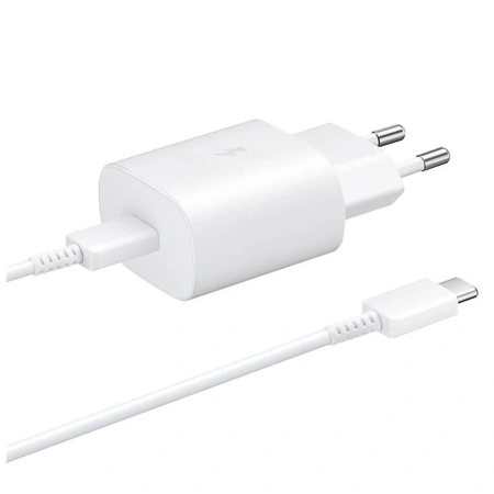 SAMSUNG ŁADOWARKA SIECIOWA 25W EP-TA800EWE USB-C DO TELEFONÓW SZYBKIE