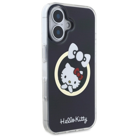 HELLO KITTY ETUI HARDCASE DO IPHONE 16 6,1 DO MAGSAFE IML FUN BOW CZARNY