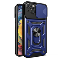 Hybrid Armor Camshield etui iPhone 14 Plus pancerny pokrowiec z osłoną na aparat niebieskie