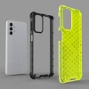 HURTEL ETUI HONEYCOMB DO SAMSUNG GALAXY A32 5G Z ŻELOWĄ RAMKĄ PRZEZROCZYSTE