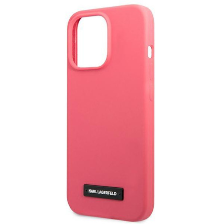 Karl Lagerfeld KLHCP13XSLMP1PI iPhone 13 Pro Max 6,7" hardcase fuksja/fuchsia Silicone Plaque