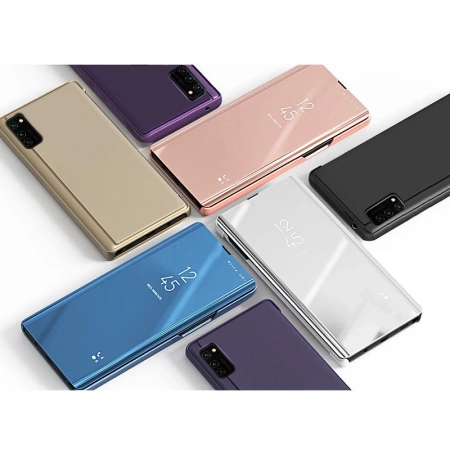HURTEL CLEAR VIEW CASE ETUI Z KLAPKĄ DO SAMSUNG GALAXY A03S Z PODSTAWKĄ