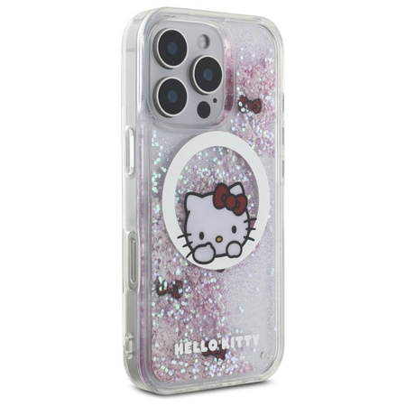 HELLO KITTY ETUI HARDCASE DO IPHONE 16 PRO MAX 6.9 LIQUID GLITTER SWEET