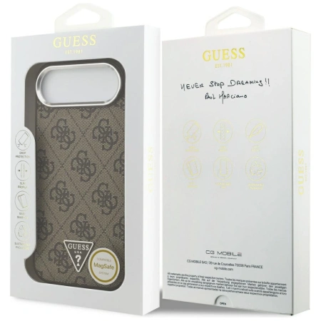 GUESS ETUI TRIANGLE LOGO MAGSAFE DO IPHONE AIR ELEGANCKIE Z OCHRONĄ