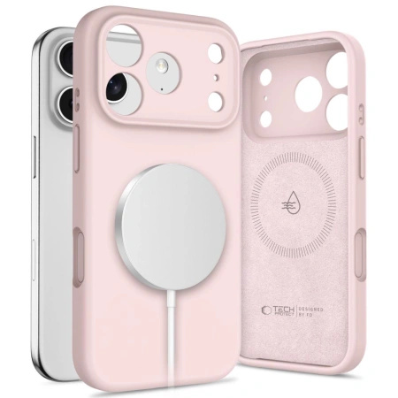 TECH-PROTECT ETUI SILICONE MAGSAFE DO IPHONE 17 PRO MAX OCHRONA Z PRZED