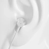 Słuchawki przewodowe Dudao X10PRO mini jack 3,5mm dokanałowe z pilotem - białe