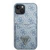 Guess GUHCP13SP4TPB iPhone 13 mini 5,4" niebieski/blue hardcase 4G Triangle Logo Cardslot