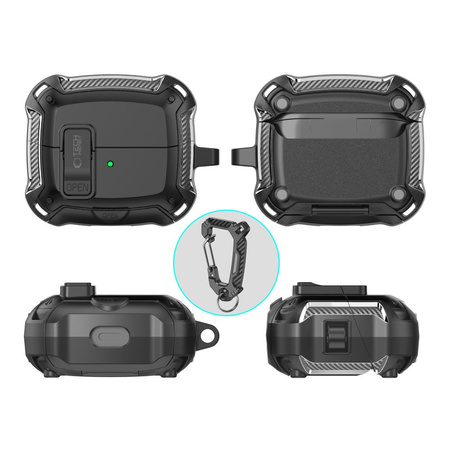 TECH-PROTECT CARBONOX MAGSAFE SAMSUNG GALAXY BUDS 3 / 3 FE / 3 PRO BLACK
