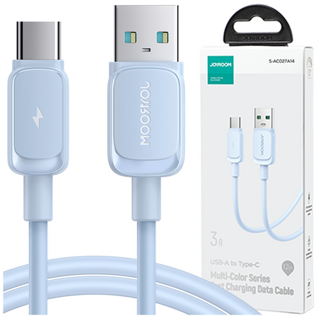 Kabel USB - USB C 3A 1,2m Joyroom S-AC027A14 - niebieski