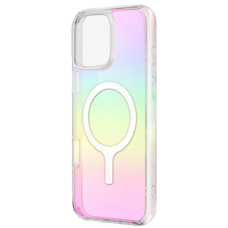 UNIQ ETUI IRIDESCIA DO IPHONE 16 PLUS MAGCLICK Z HOLOGRAFICZNYM ŁADOWANIEM