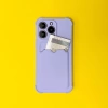 Card Armor Case etui pokrowiec do Xiaomi Redmi 10X 4G / Xiaomi Redmi Note 9 portfel na kartę silikonowe pancerne etui Air Bag różowy