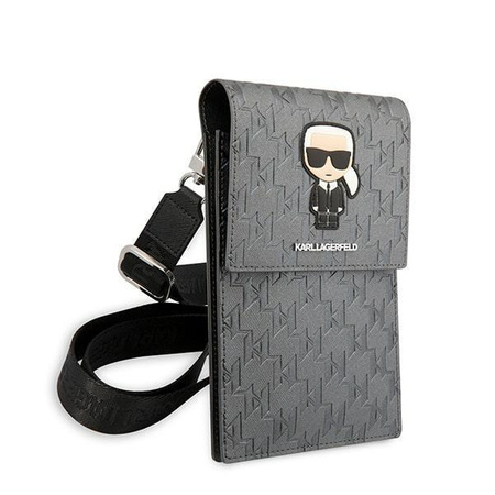 Karl Lagerfeld Torebka KLWBSAMIPG srebrny/silver Ikonik Karl Monogram Patch