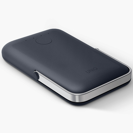 UNIQ Powerbank Hoveo 5000mAh USB-C 20WPD Fast charge Wireless Magnetic niebieski/storm blue