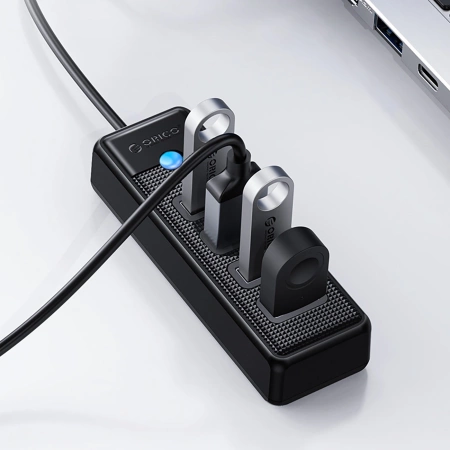 ORICO HUB WIELOFUNKCYJNY PW4U-U3 DO LAPTOPA 4x USB-A 3.0 ZŁĄCZE DO URZĄDZEŃ