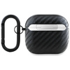 BMW POKROWIEC DO AIRPODS 4 Z CARBONOWYM WZOREM DOUBLE METAL LOGO DO APPLE