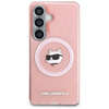 Etui Karl Lagerfeld IML Repeated         Choupette MagSafe do Samsung Galaxy S26 Plus różowy