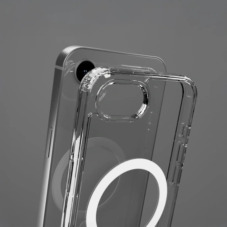 Etui SBS Extreme Mag D3O MagSafe do iPhone 16e - przezroczyste