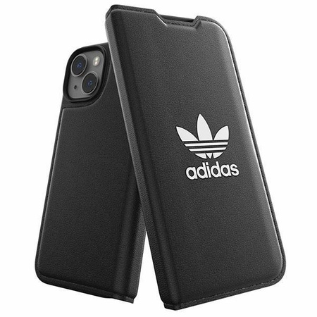 Etui Adidas OR Booklet Case BASIC na iPhone 14 czarno biały/black white 50181