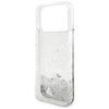 Etui Guess Liq. Glitter Charms do iPhone 17 Pro Max srebrny