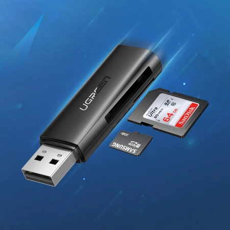 Czytnik kart SD/TF Ugreen CM264 USB 3.0 - czarny