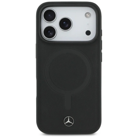 MERCEDES ETUI SKÓRZANE PLAIN SMOOTH LEATHER DO IPHONE 17 PRO